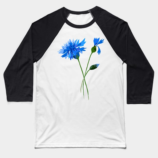 Wildflowers garden Baseball T-Shirt by Ljuko